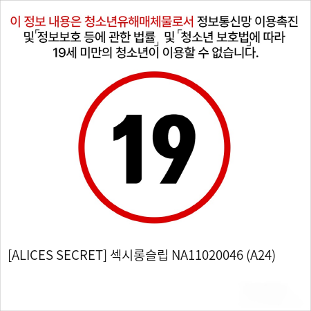 [ALICES SECRET] 섹시롱슬립 NA11020046 (A24)